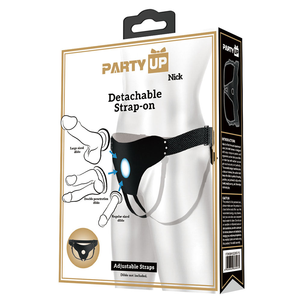 Side view of packaging showing dildo size options on a white clear background | Flirty Bay, sex toys for couple Australia